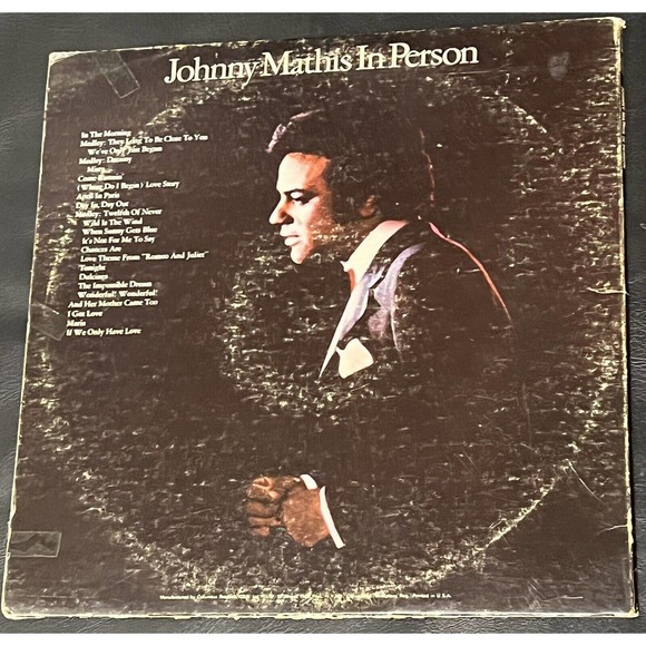 Johnny Mathis In Person Recorded Live at Las Vegas KG 30979 2 LP Vinyl Record - Picture 2 of 11